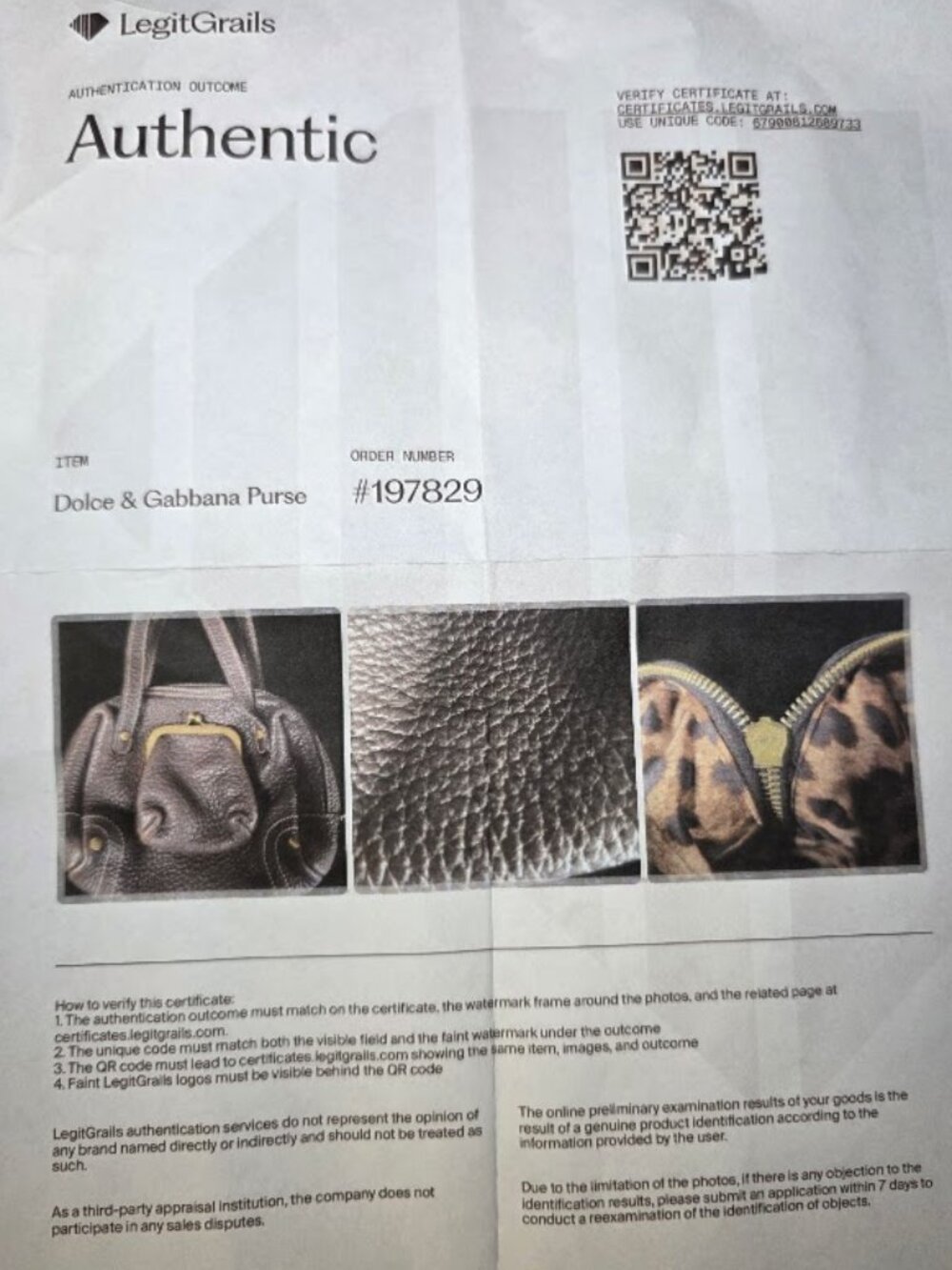 Dolce & Gabbana Brown Pebbled Kisslock Mini Satchel Authenticated - Picture 8 of 8